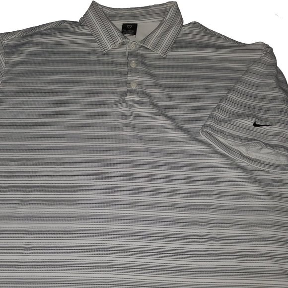 Nike Other - Nike Men's Sphere Day Golf Polo White/Black/Blue S